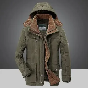 Winter Waterproof Jacket for Men Casual Parka Windbreaker Overcoat