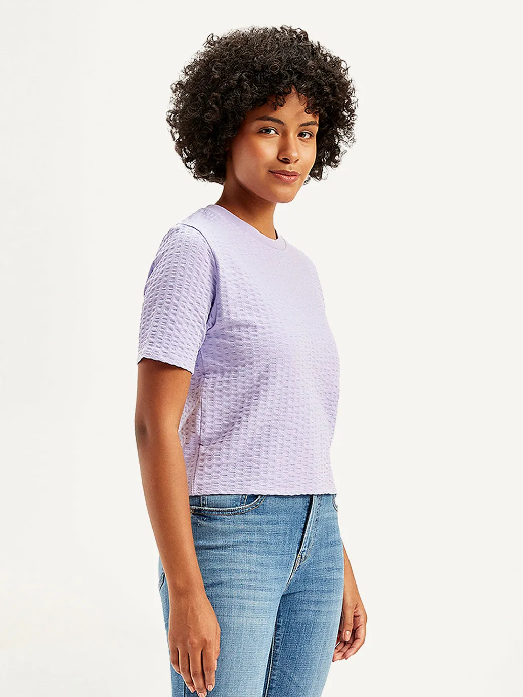 Women's Textured Regular Fit Top