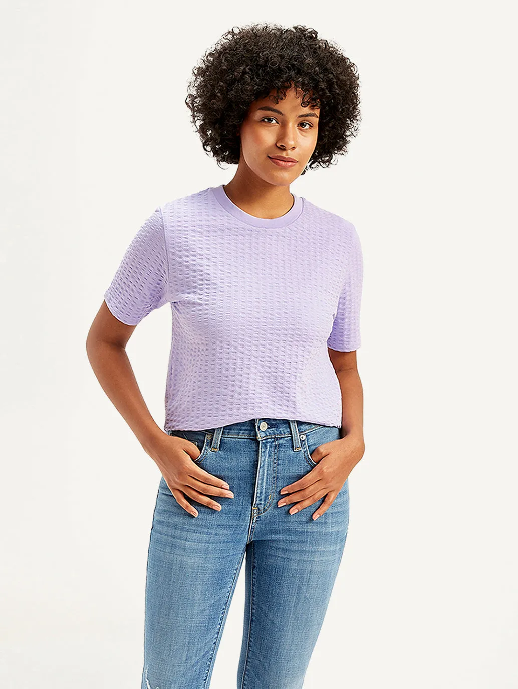 Women's Textured Regular Fit Top