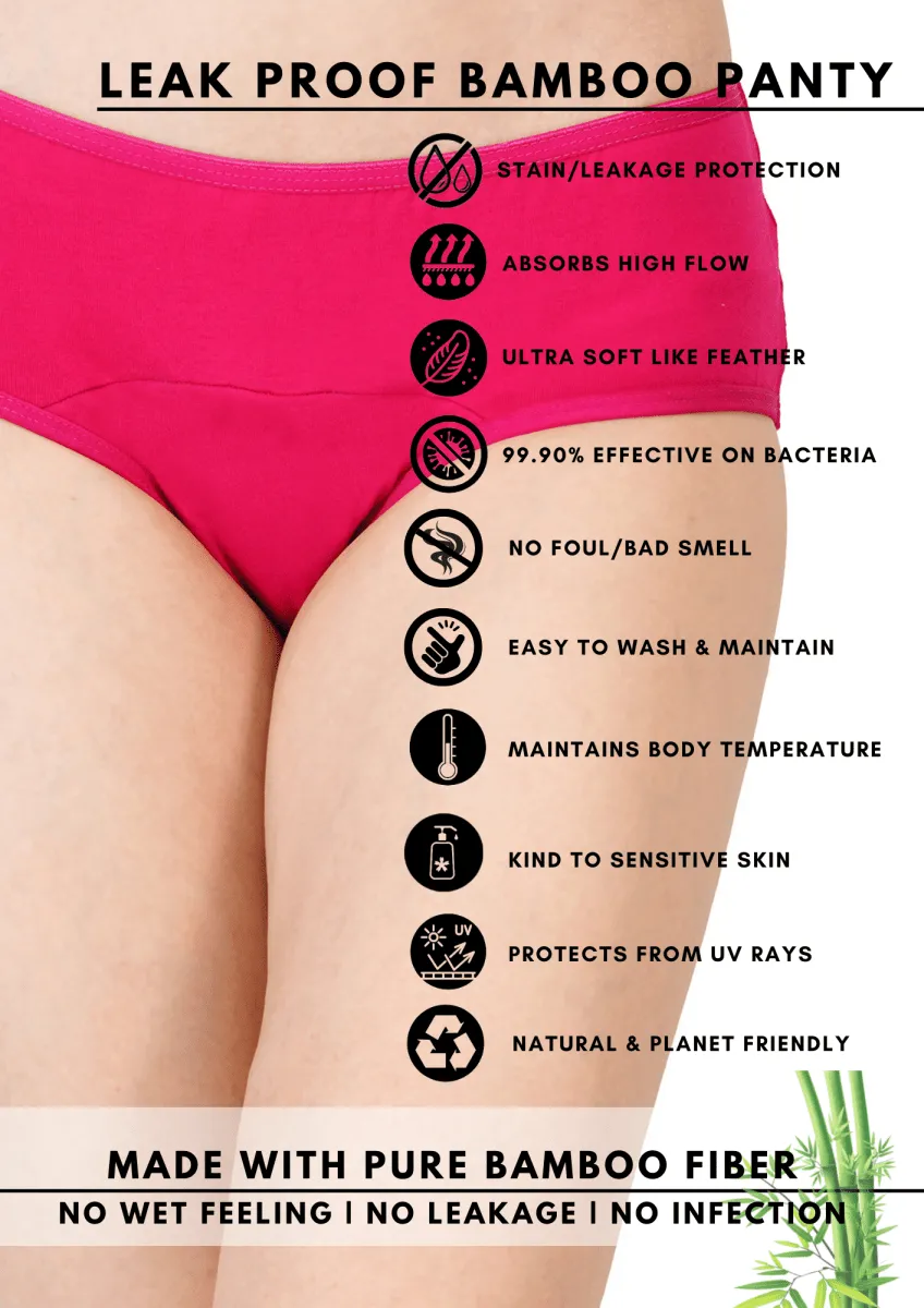 Womens Underwear Period panties 3 Layer | Black
