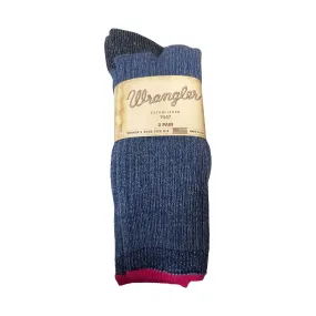 Wrangler Women's 2 Pack Merino Socks - Denim