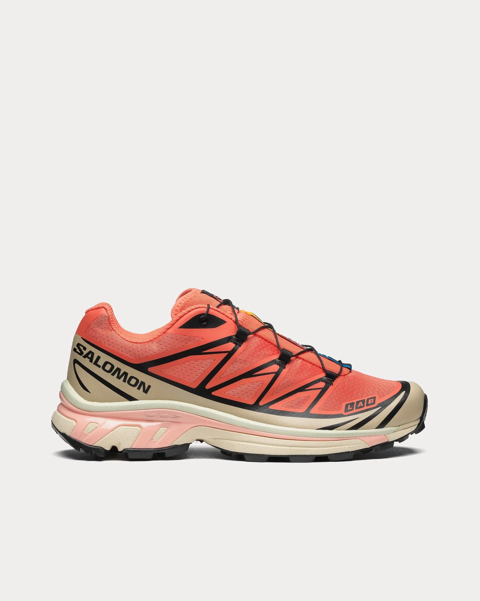 XT-6 Living Coral / Black / Cement Low Top Sneakers