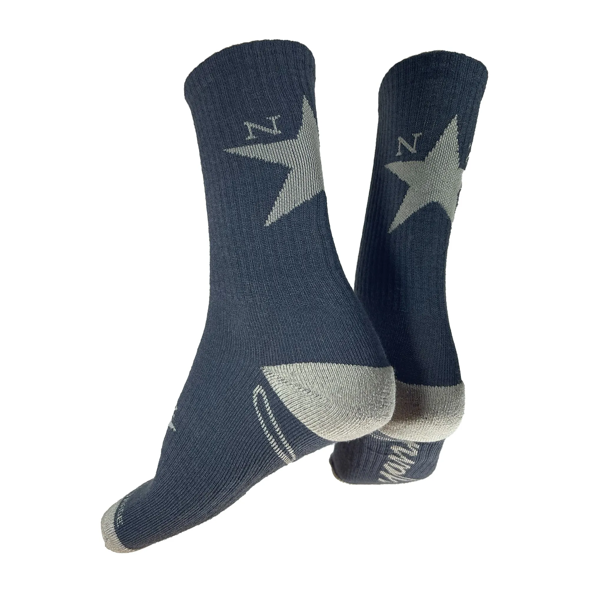 Yank Merino Crew Sock | Slate