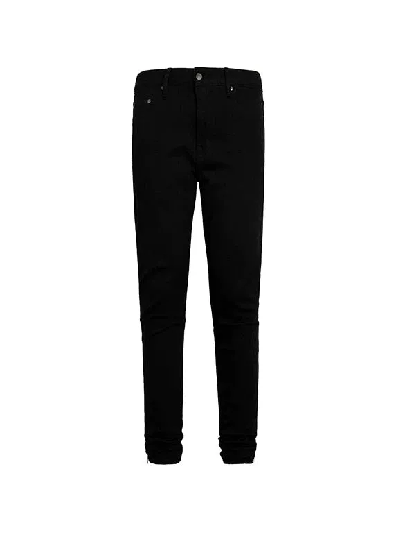 Zipped Bottom Straight Leg Jeans