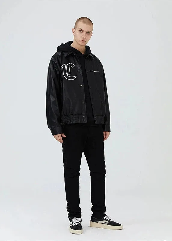 Zipped Bottom Straight Leg Jeans